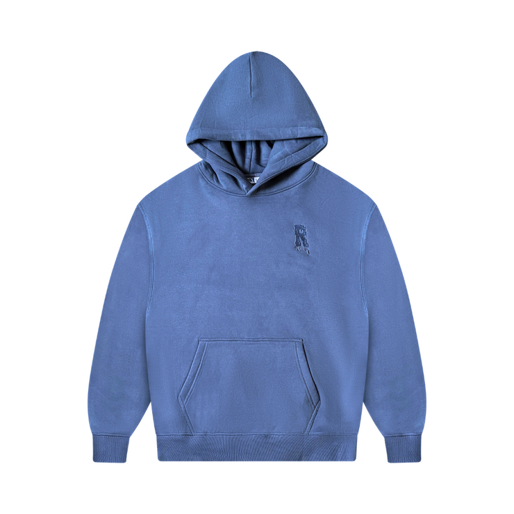 NAVY BLUE RISKY PLAINZ HOODIE