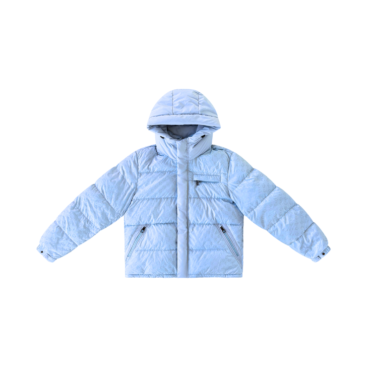 BABY BLUE RISKY PATTERN WINTER JACKET