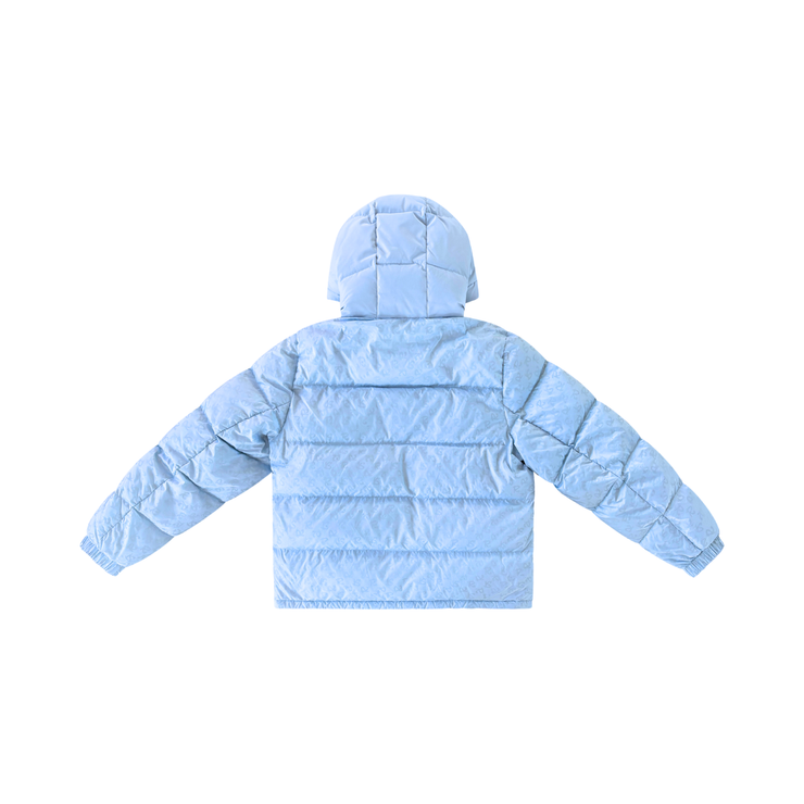 BABY BLUE RISKY PATTERN WINTER JACKET