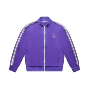 PURPLE RISKY TRACK BOMBER TOP