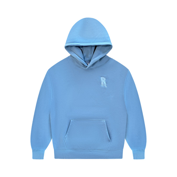 BABY BLUE RISKY PLAINZ HOODIE