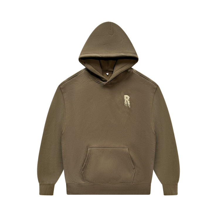GREEN RISKY PLAINZ HOODIE