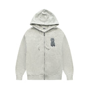 GREY RISKY UNIVERSE 1.0 ZIP HOODIE