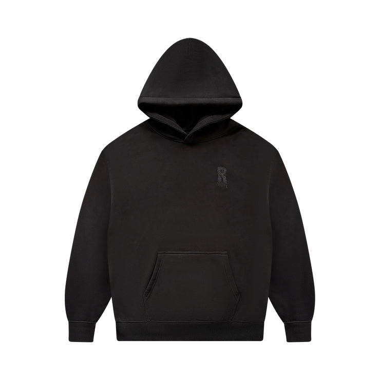 BLACK RISKY PLAINZ HOODIE