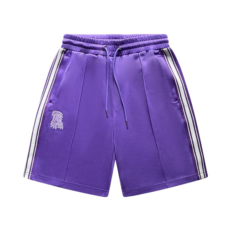 PURPLE RISKY TRACK SHORTS