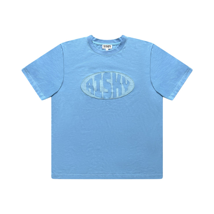 BABY BLUE ON BABY BLUE RISKY T-SHIRT