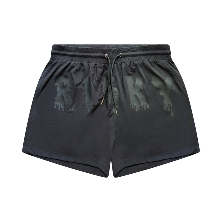 BLACK ON BLACK RISKY SWIM SHORTS