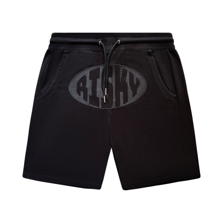 BLACK RISKY TATAMI SHORTS