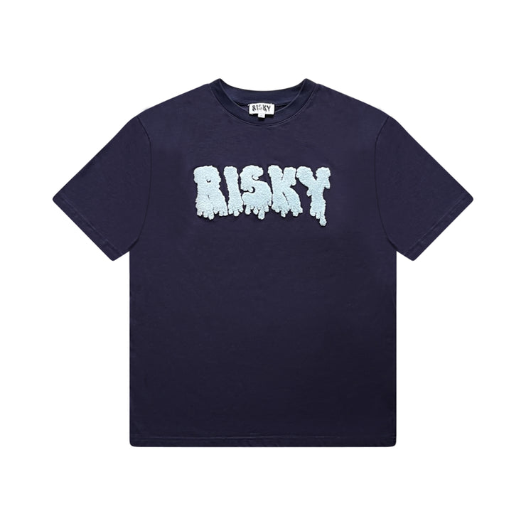 BLUE CHENILLE RISKY T-SHIRT