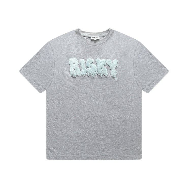 GREY RISKY CHENILLE T-SHIRT