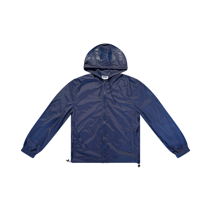 NAVY BLUE RISKY PLAINZ WIND JACKET
