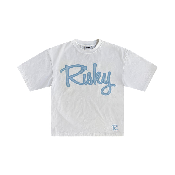 WHITE/BLUE RISKY FAMILY T-SHIRT