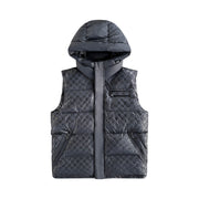 BLACK RISKY PATTERN VEST