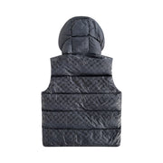 BLACK RISKY PATTERN VEST