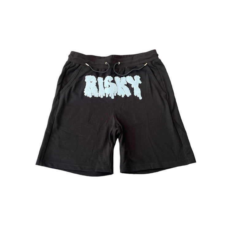 BLACK LIGHT BLUE RISKY SHORTS