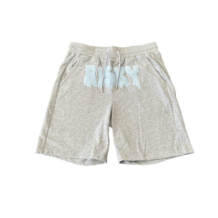 GREY LIGHT BLUE RISKY SHORTS